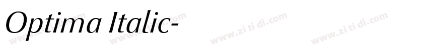 Optima Italic字体转换 Optima Italic字体转换
